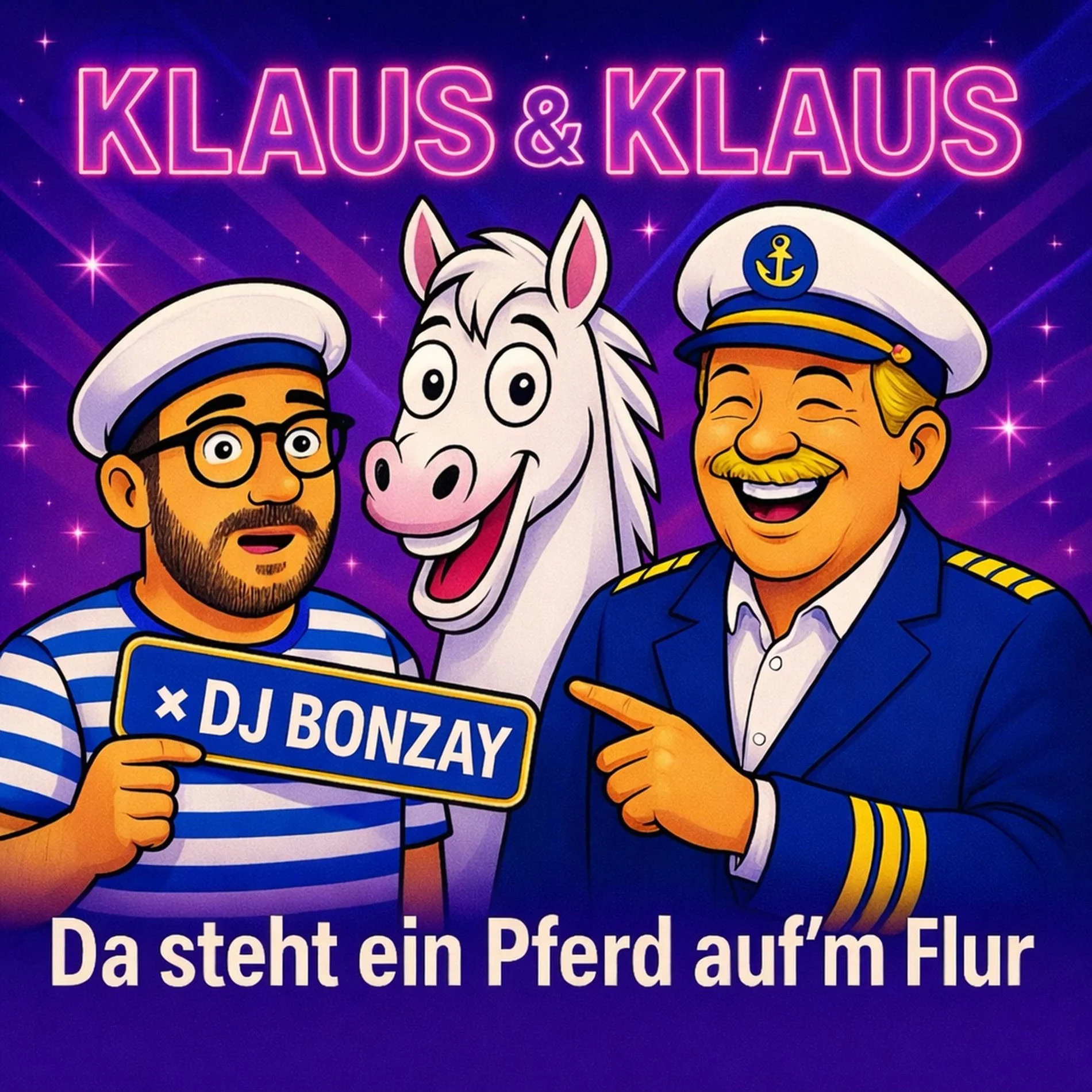 Original-Albumcover 'Da steht ein Pferd auf'm Flur' — Klaus & Klaus × DJ Bonzay